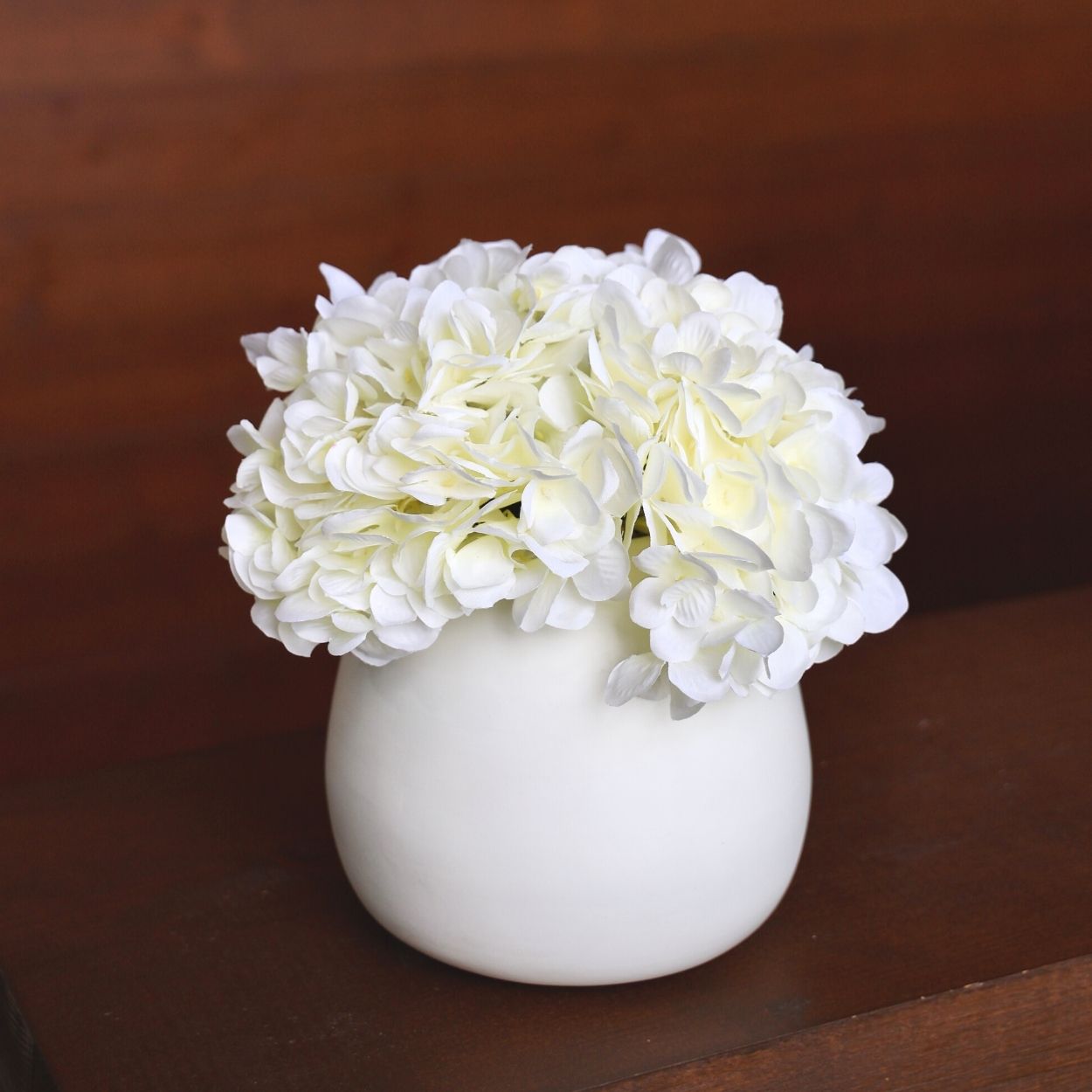 Encino Artificial White Hydrangea Bouquet 18'' X 8'' (Set Of 3)