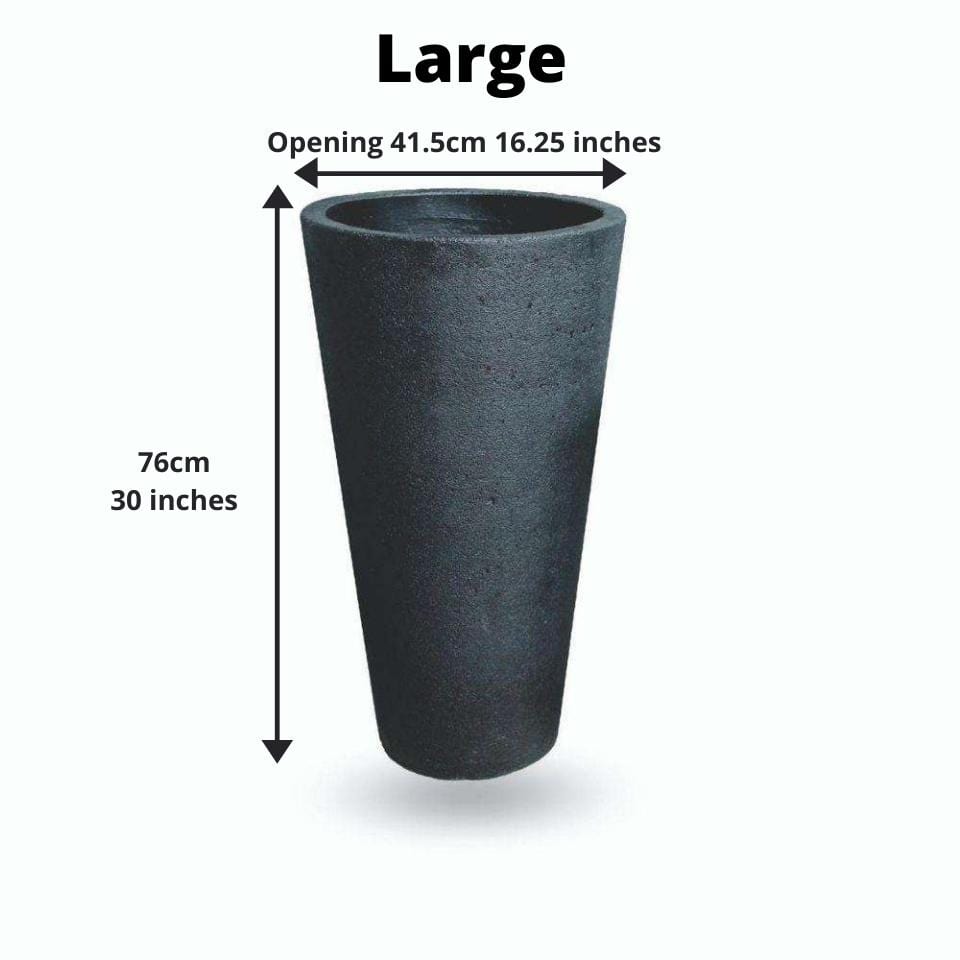 Vaneto Black Cement Planter (Multiple Sizes)