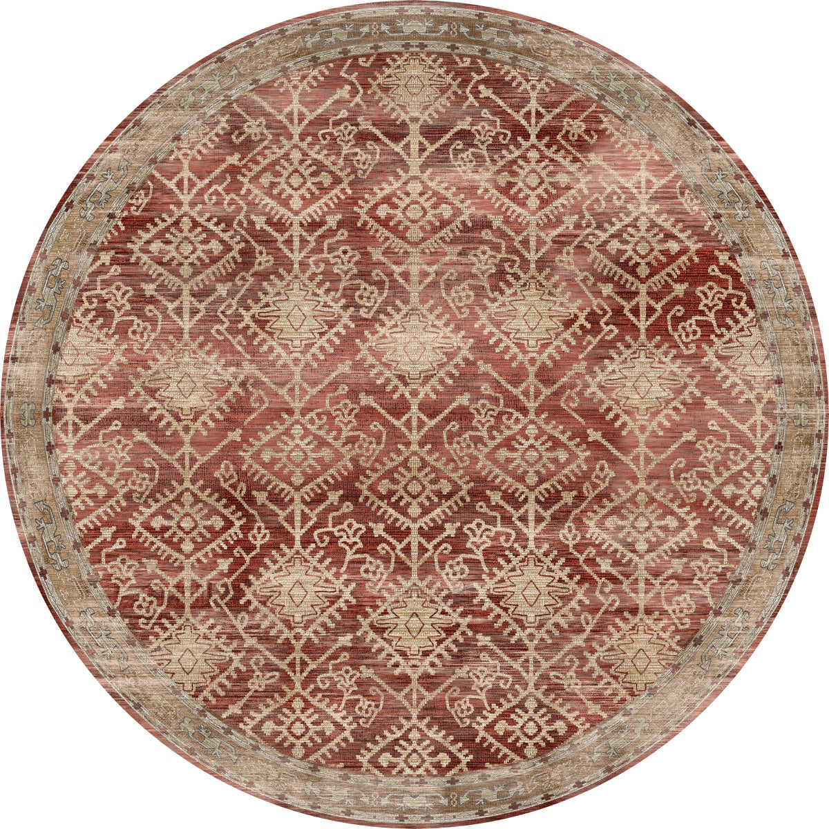 Wilma Natural Red Rug