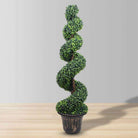 WELLS Faux Potted Spiral Boxwood Topiary Plant (Multiple Sizes) ArtiPlanto