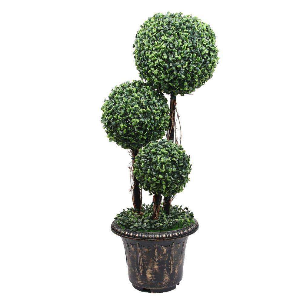 WHITBY Faux Potted Boxwood Topiary Plant (Multiple Sizes) ArtiPlanto