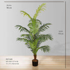 XELA Artificial Hawaii Kwai Palm Tree Potted Plant (Multiple Sizes) ArtiPlanto