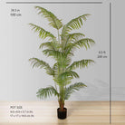 XELA Artificial Hawaii Kwai Palm Tree Potted Plant (Multiple Sizes) ArtiPlanto