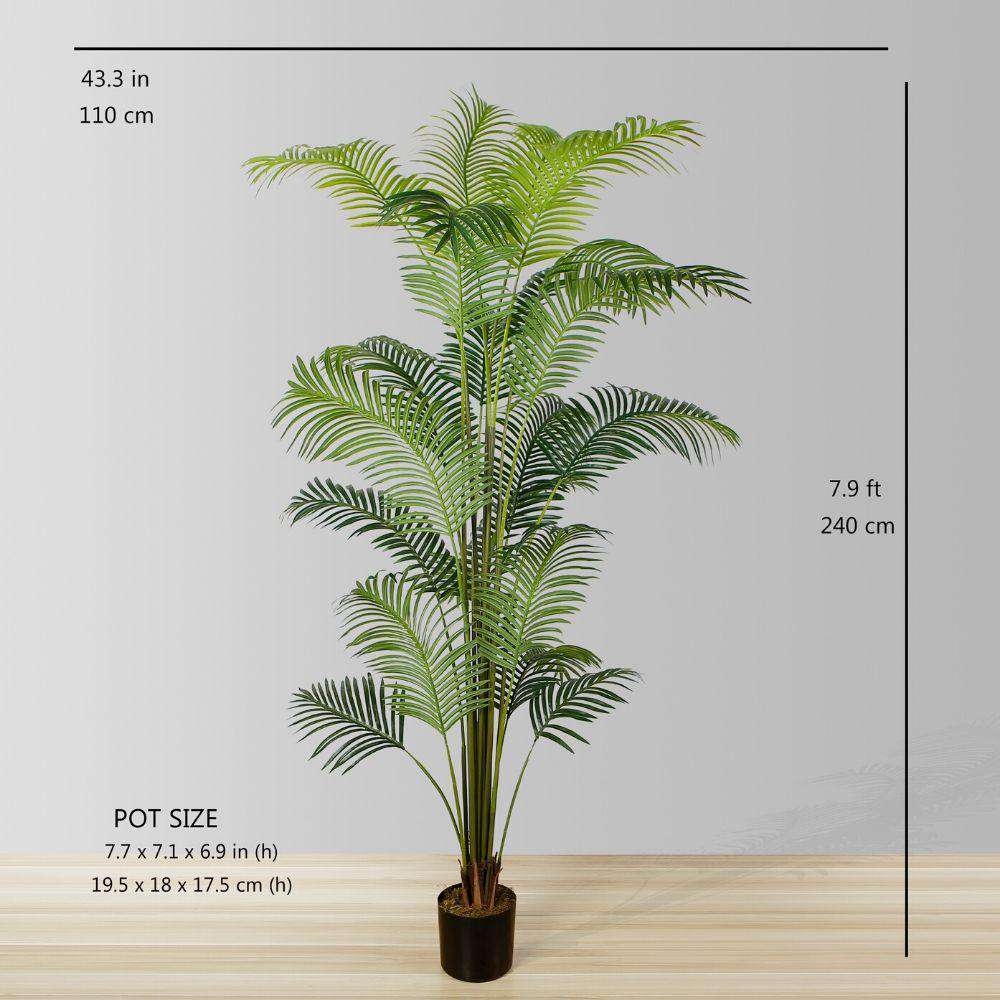 XELO Artificial Hawaii Kwai Palm Tree Potted Plant (MULTIPLE SIZES) ArtiPlanto