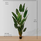 ZAPO Artificial Bird Of Paradise Potted Plant (Multiple Sizes) ArtiPlanto