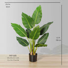 ZAPO Artificial Bird Of Paradise Potted Plant (Multiple Sizes) ArtiPlanto