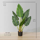 ZAPO Artificial Bird Of Paradise Potted Plant (Multiple Sizes) ArtiPlanto