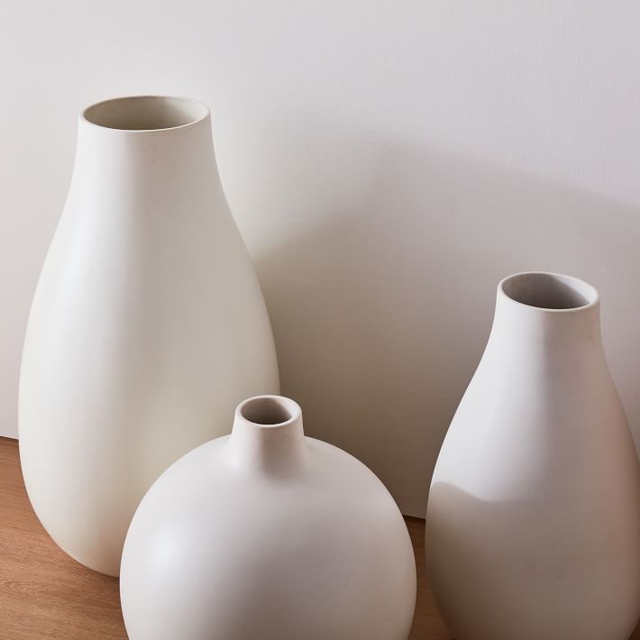 Oversized White Vase Collection